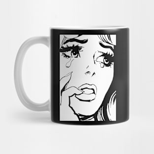 Cry Girl Vintage Mug